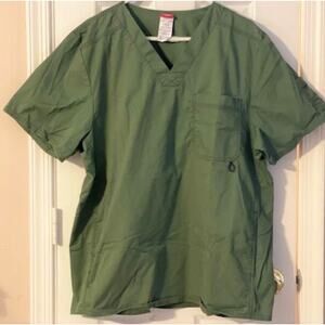 Dickie's Olive Green Scrub Top Sz L